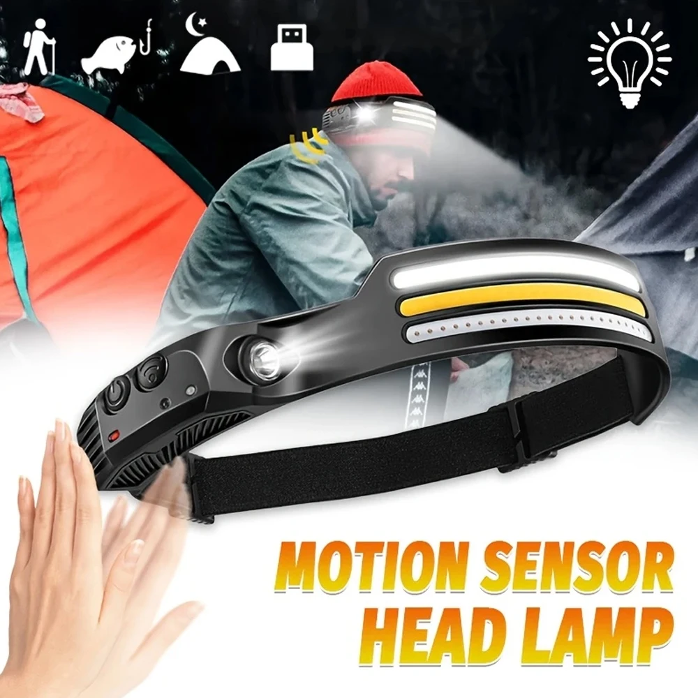 Outdoor Lighting Sensor - Lampe frontale à Induction LED COB