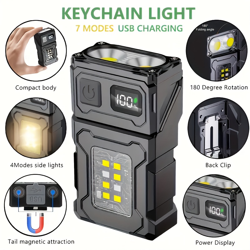 Lighting Fixture Outdoor - Mini lampe de poche LED Rechargeable,