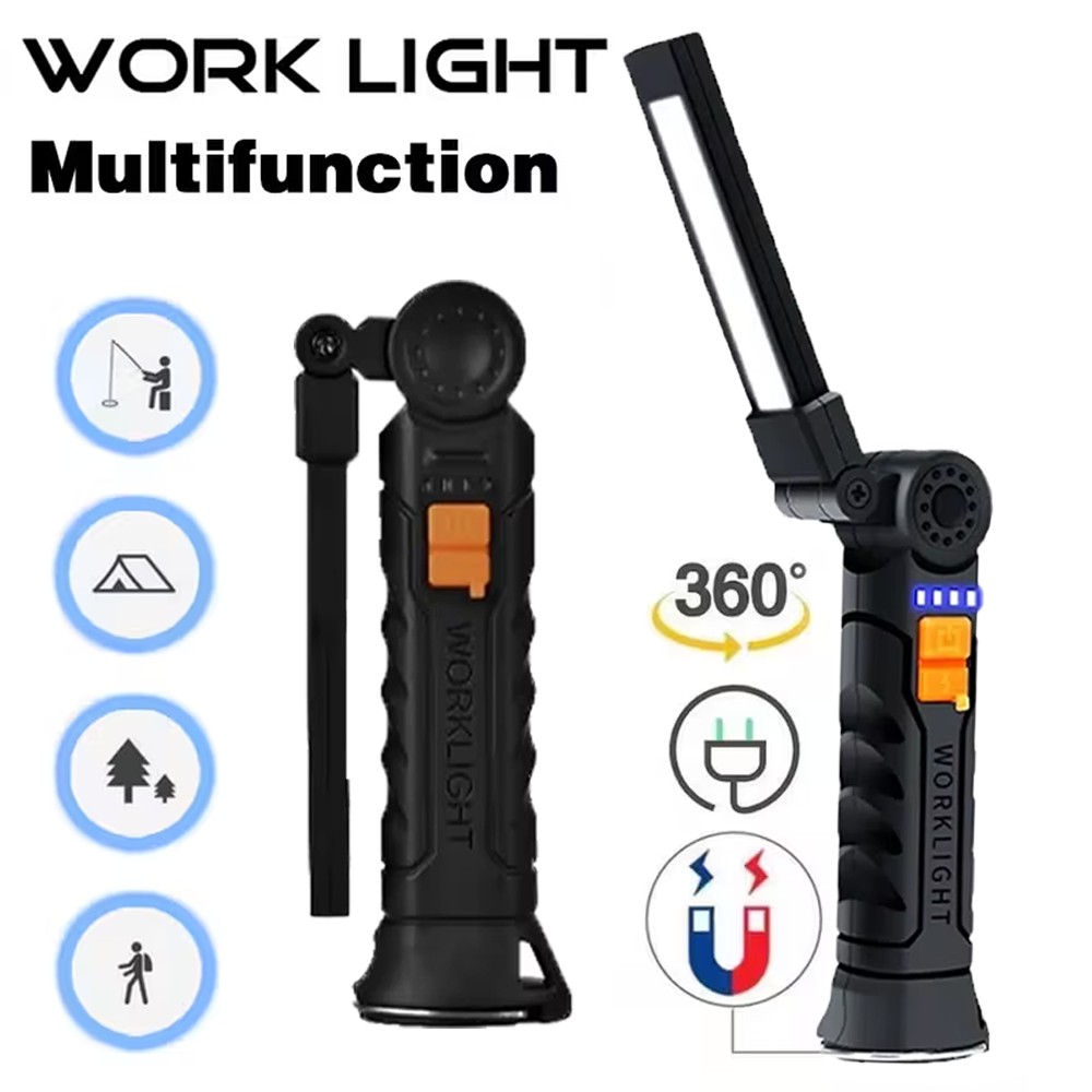 Outdoor Lighting Battery - Lampe de poche LED COB Portable,