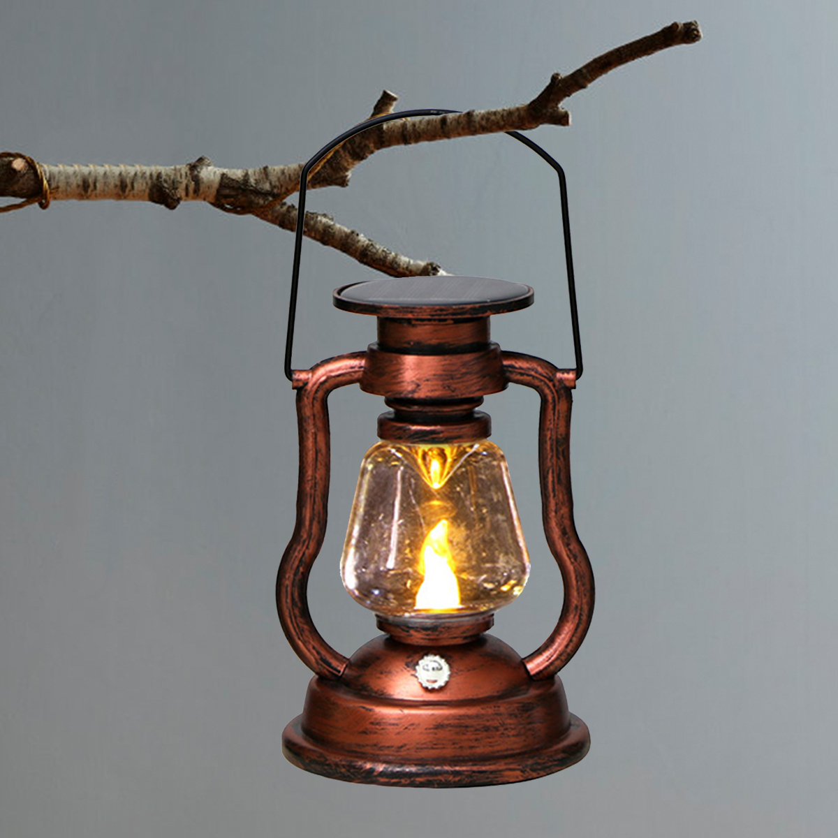 Solar Lantern Hanging - Lampe d'ambiance rétro LED solaire, lanterne