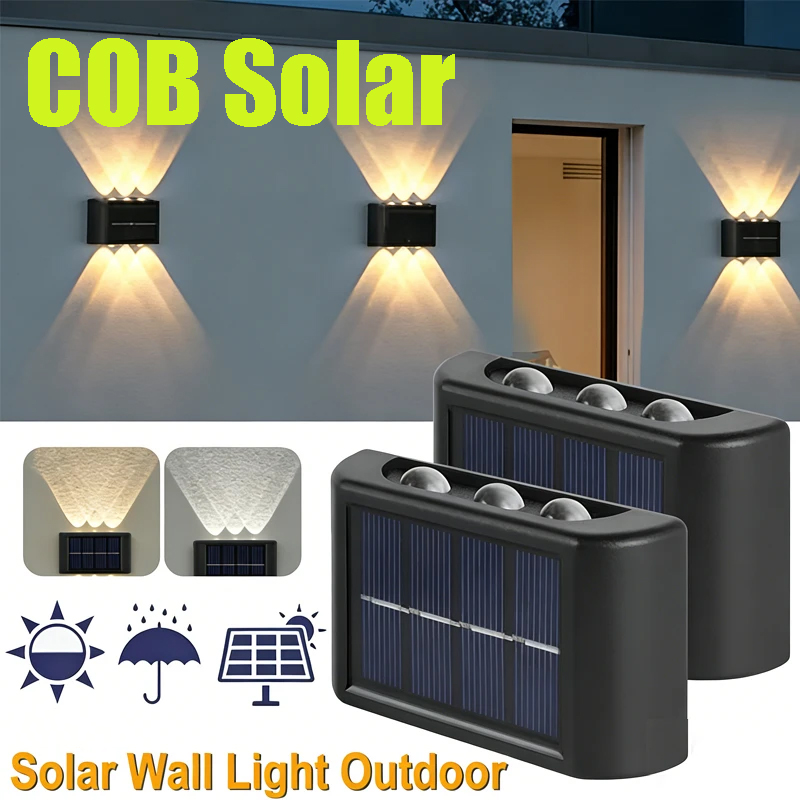 Wall Lighting Outdoor - Lampe murale solaire COB, étanche, éclairage