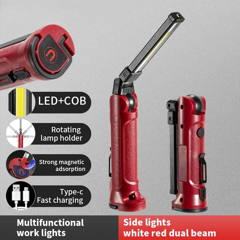 Lighting Fixture Outdoor - Lampe de travail LED COB rechargeable,