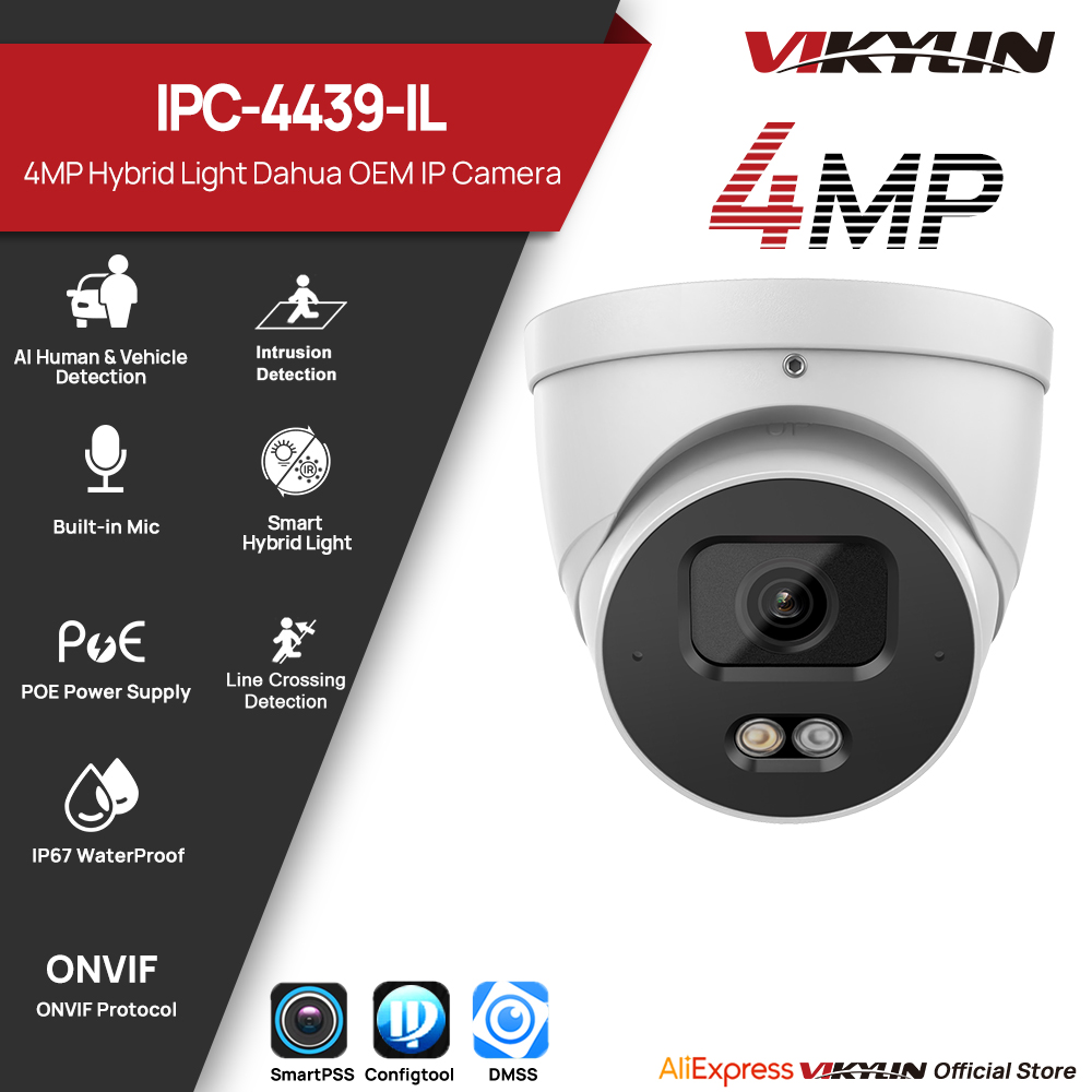Outdoor Lighting Not Working - Caméra de sécurité IP VIKYLIN 4MP,