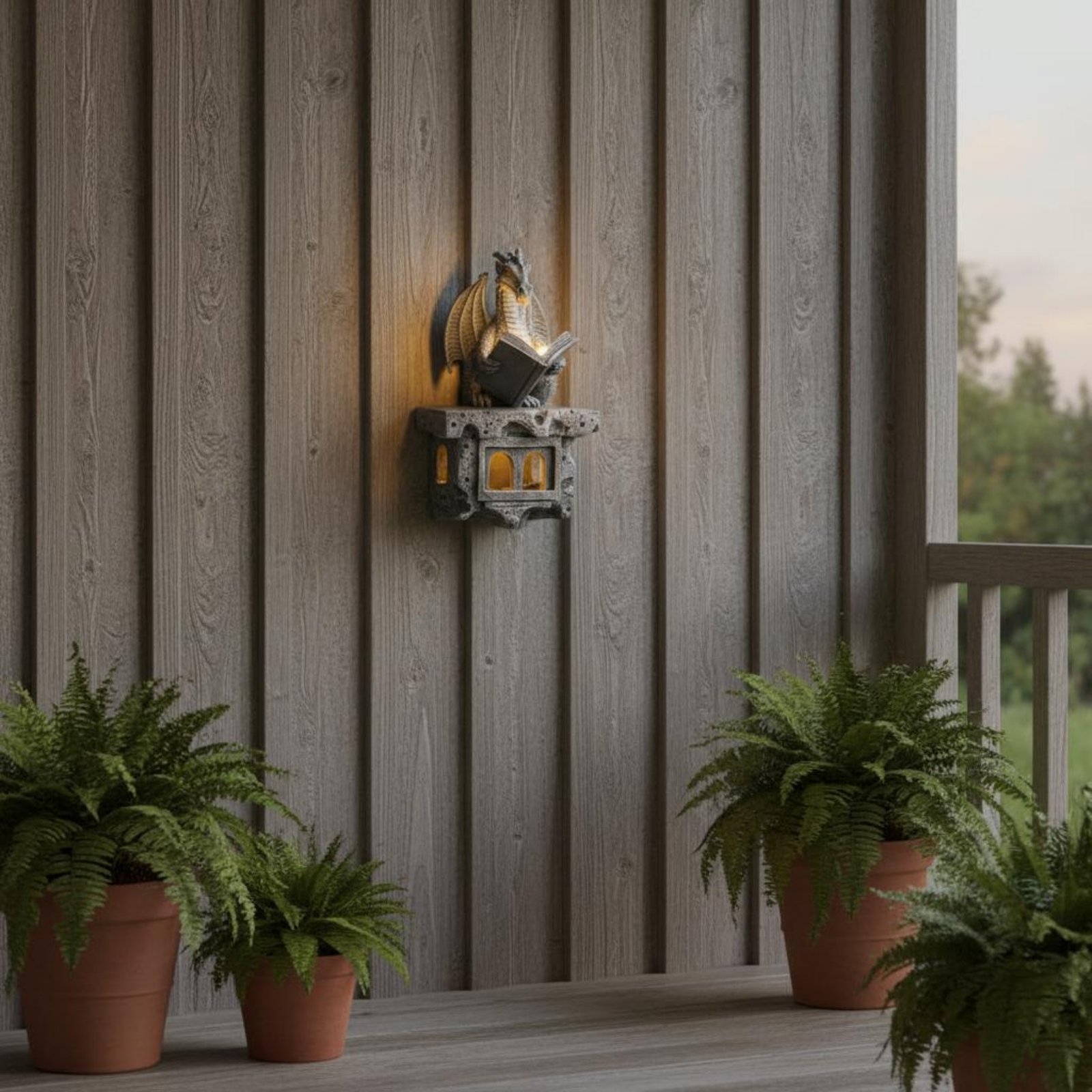 Wall Lighting Outdoor - Lumière solaire murale Wyvern, allumage/déallumage automatique,