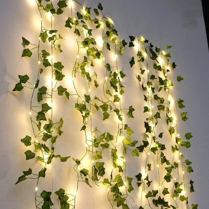 Outdoor Lighting No Wiring - 1/4/8 pièces 2M escalade rotin lumière
