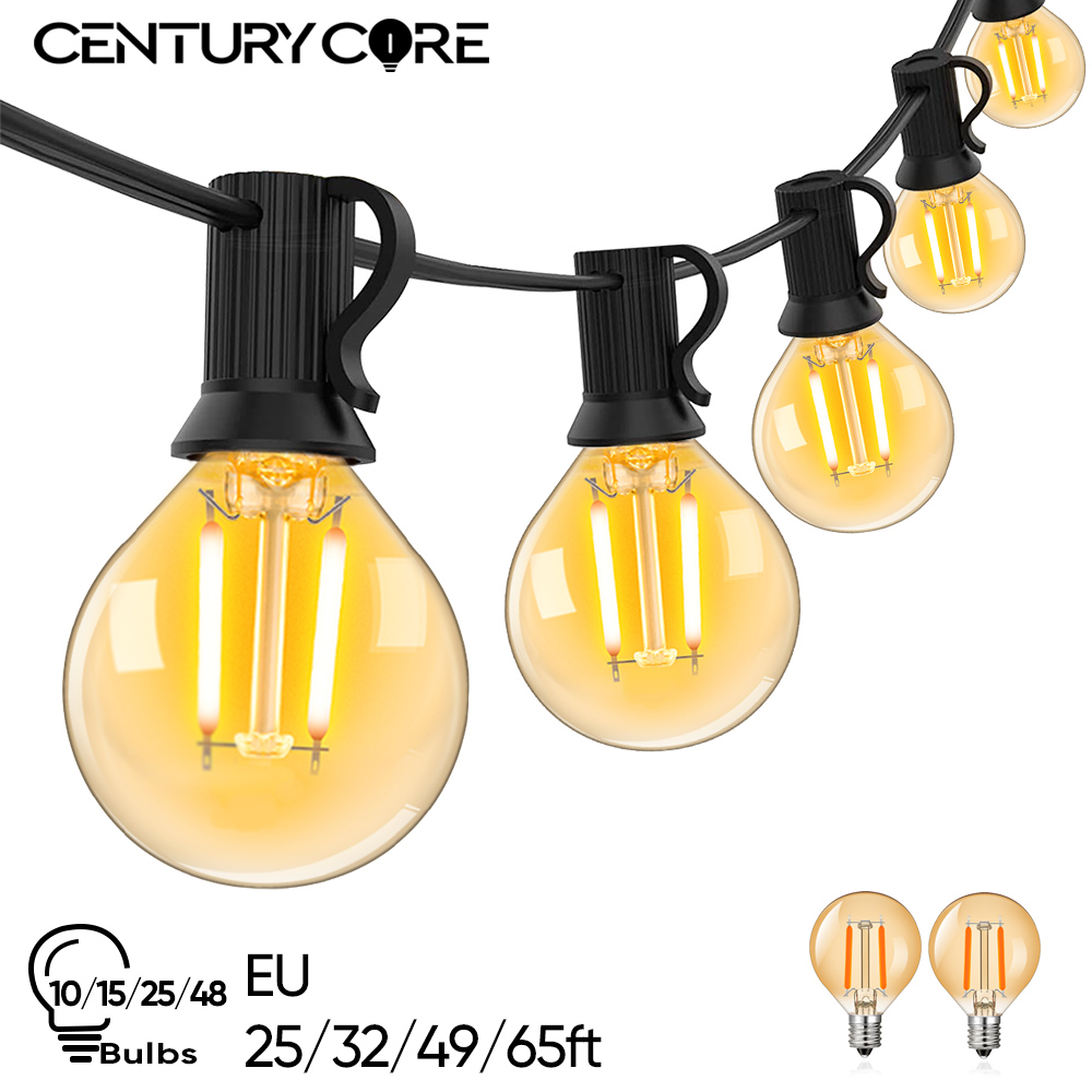 Outdoor Lighting Sconce - Vintage LED G40 rue guirlande 220V