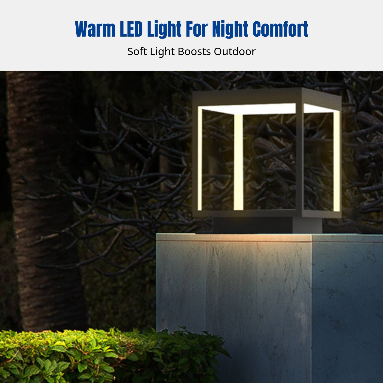 Wall Lighting Outdoor - Lampe à pilier LED minimaliste moderne,