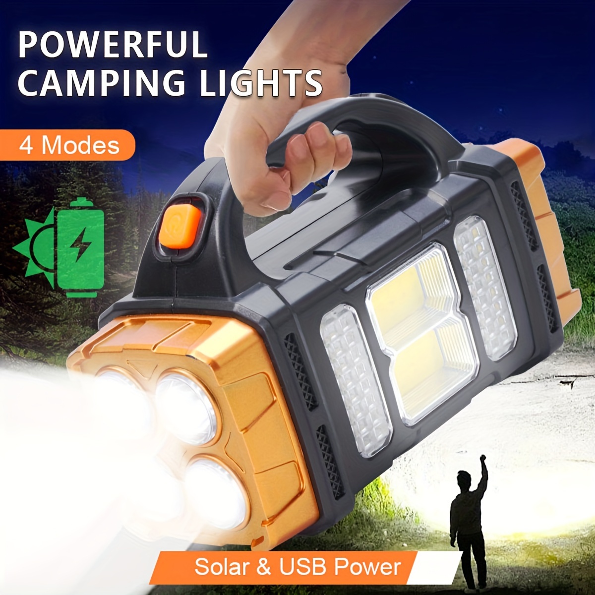 Outdoor Lighting For Backyard - Nouvelle lampe torche LED solaire rechargeable