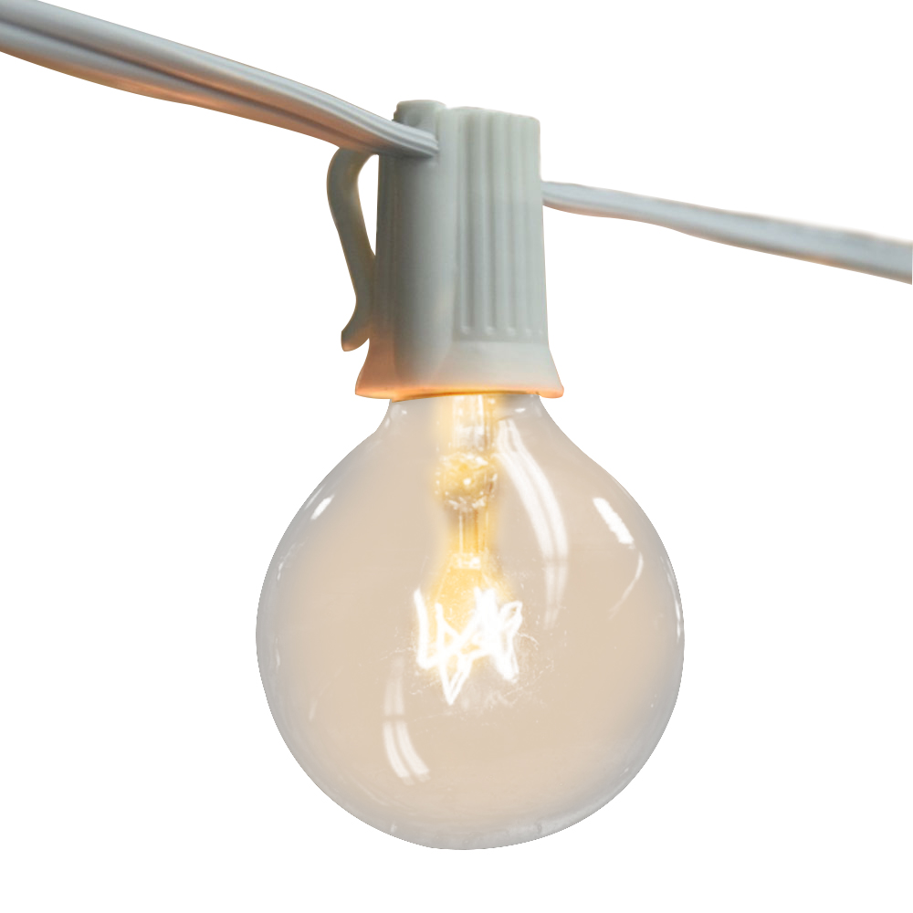 Outdoor Lighting Socket - Guirlande lumineuse vintage G40 avec ampoules