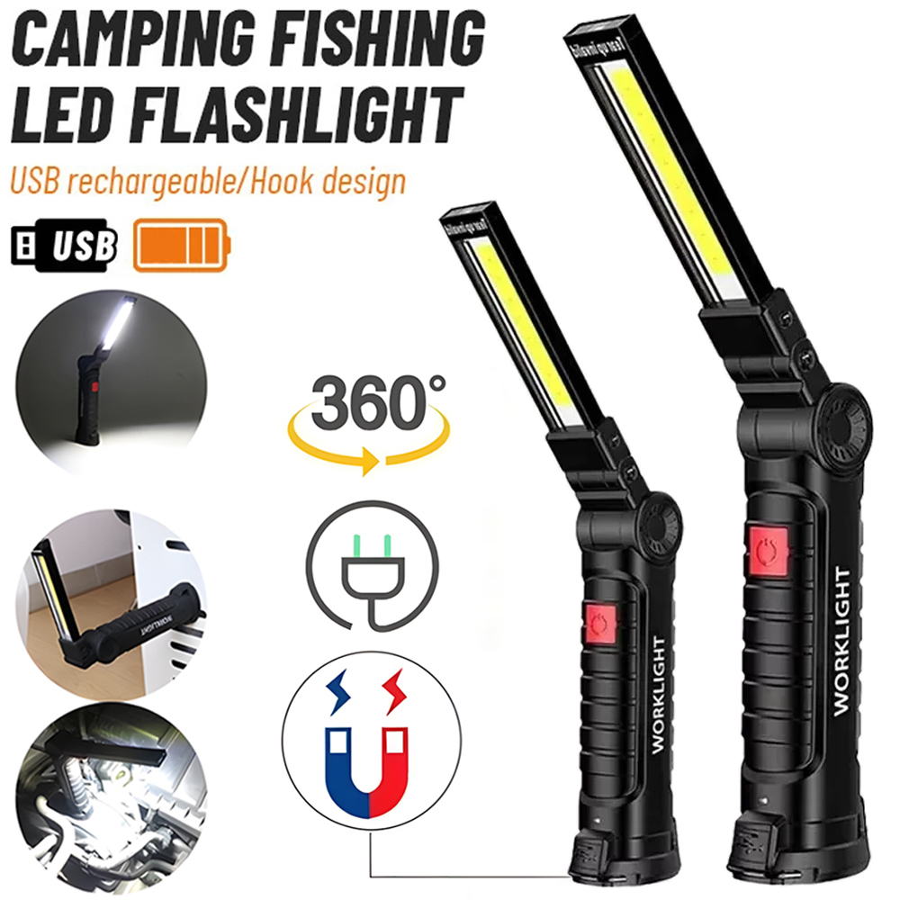 Outdoor Lighting Rechargeable - Lampe de poche LED COB, torche