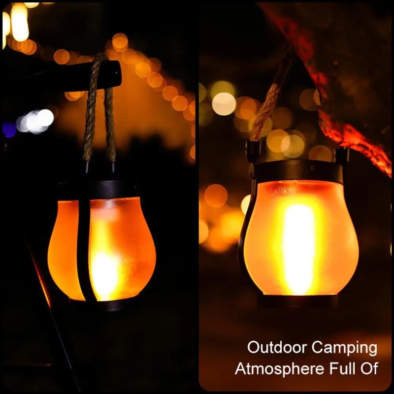 Lampe solaire à flamme, rechar - Solar Lantern Hanging avis et prix