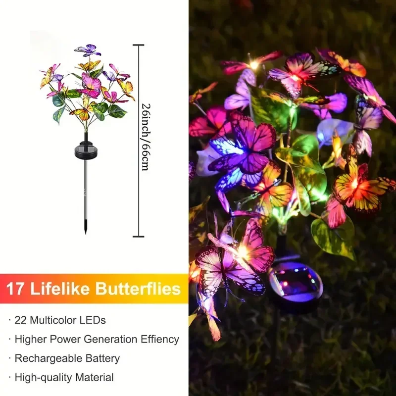 Le jardin solaire de papillon  - Outdoor Lighting For Backyard avis et prix