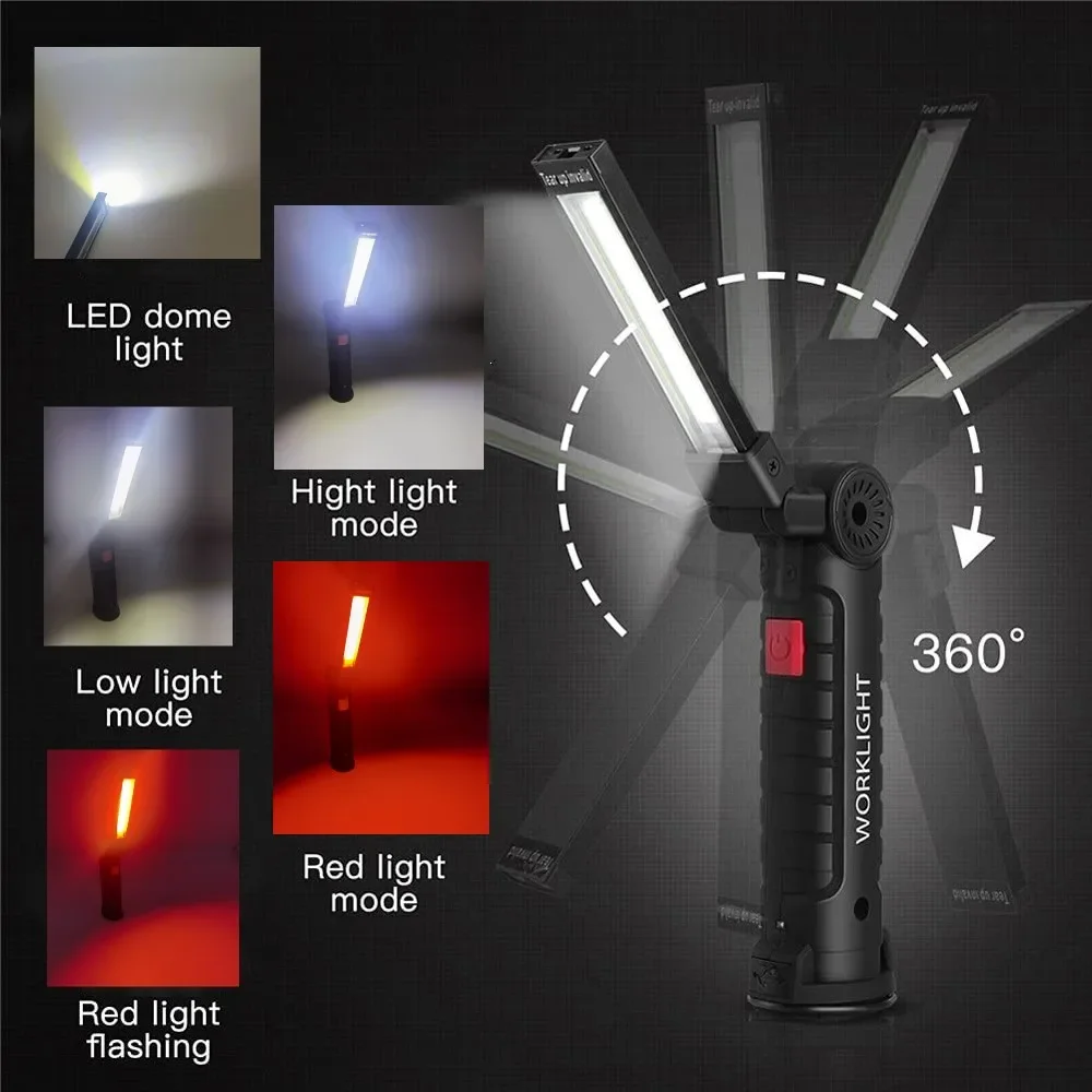 Lampe de poche LED COB Portabl - Outdoor Lighting Rechargeable avis et prix