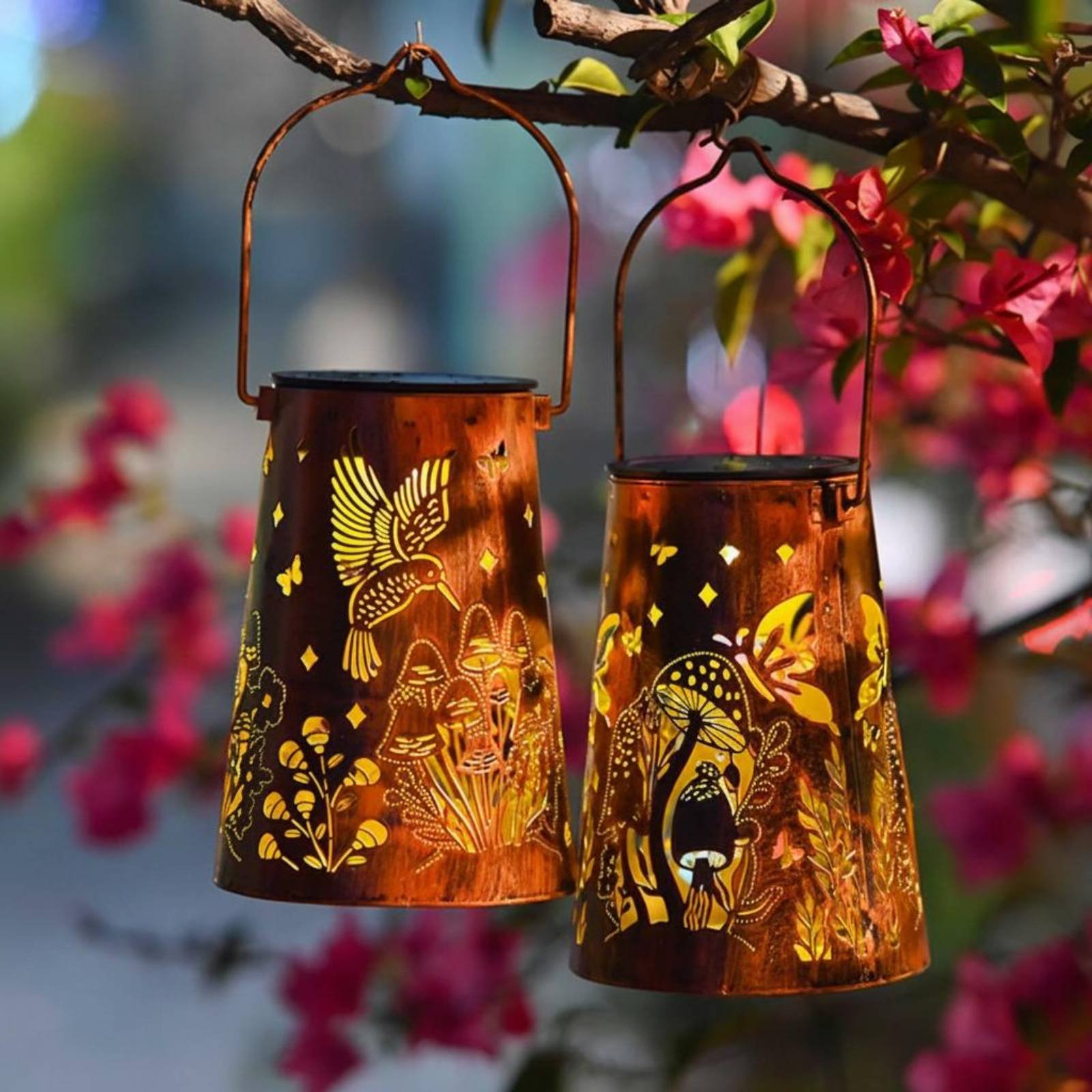 Lanterne de jardin à motif flo - Solar Lantern Hanging avis et prix