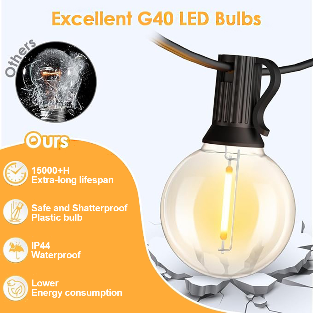 Guirlande lumineuse LED G40 po - Outdoor Lighting Sconce avis et prix