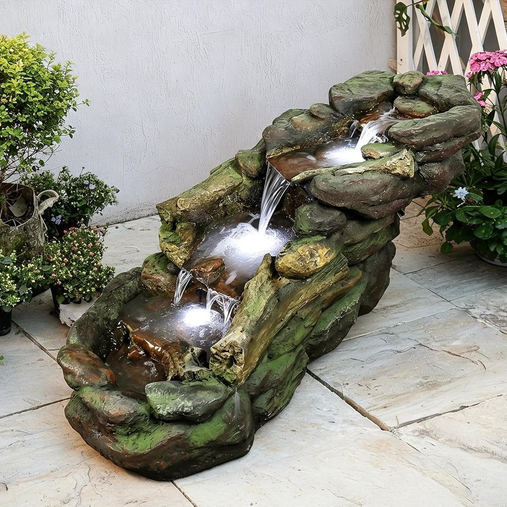Fontaine d'eau extérieure à pl - Outdoor Lighting For Backyard avis et prix