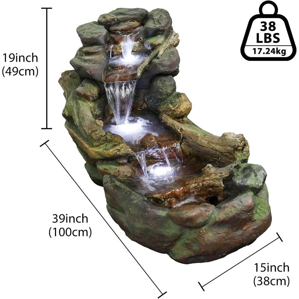 Fontaine d'eau extérieure à pl - Outdoor Lighting For Backyard avis et prix