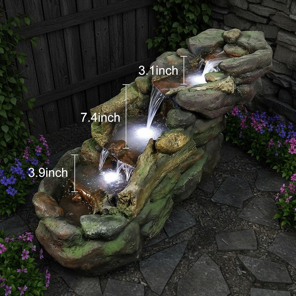 Fontaine d'eau extérieure à pl - Outdoor Lighting For Backyard avis et prix