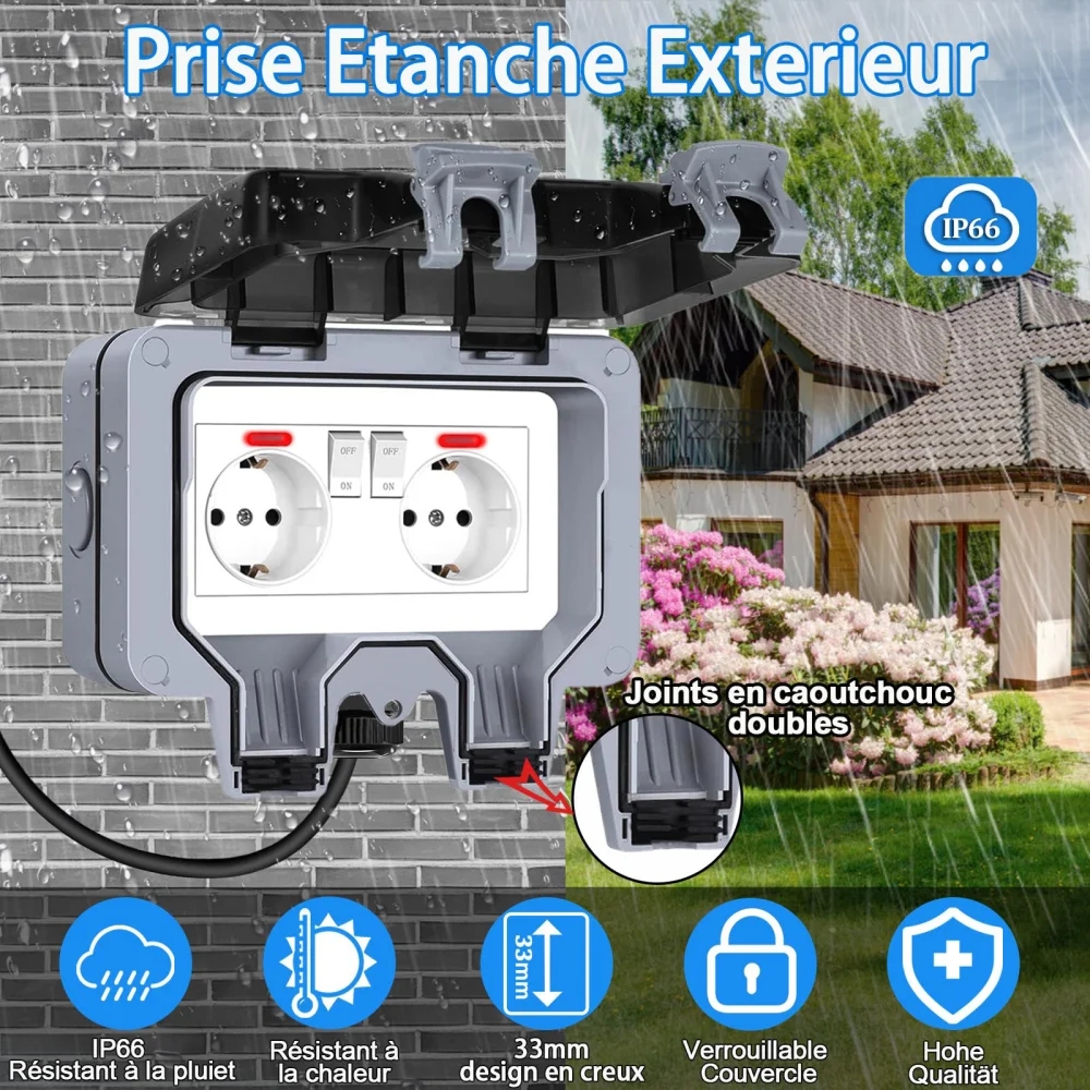 Prise extérieure de style euro - Outdoor Lighting Socket avis et prix