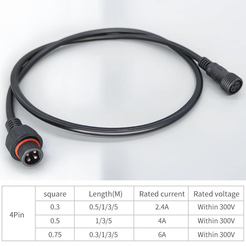 Câble de prise mâle femelle 4  - Outdoor Lighting Extension Cable avis et prix