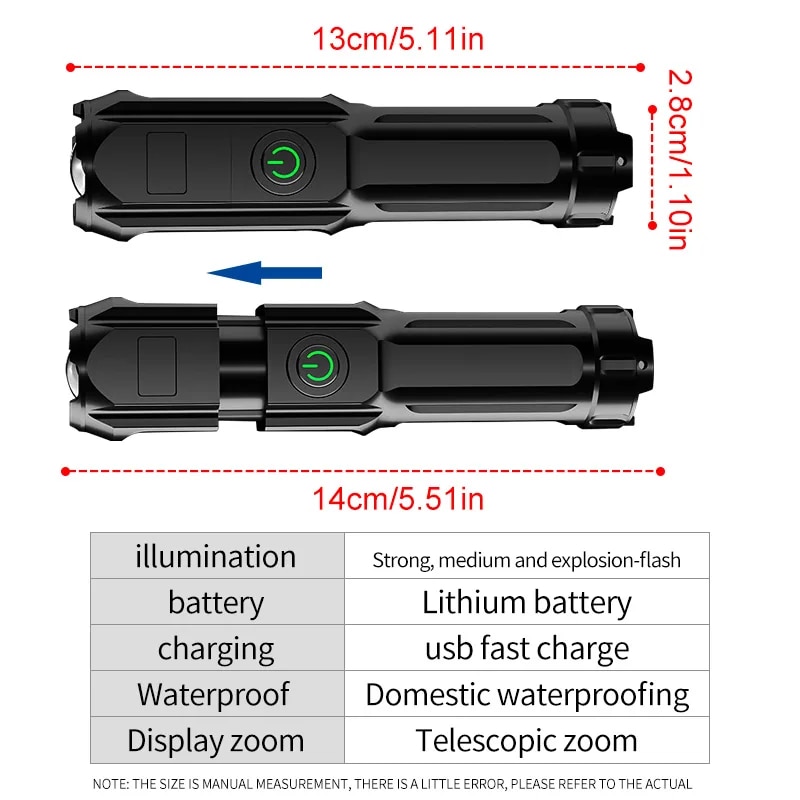 Lampe torche USB multifonction - Outdoor Lighting The Range avis et prix
