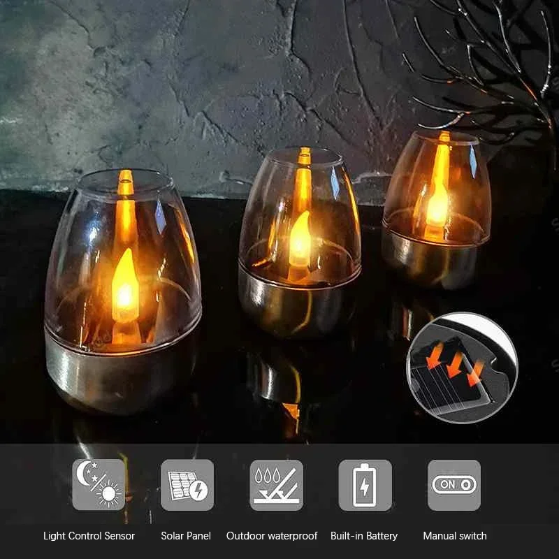 LED en acier inoxydable bougie - Outdoor Lighting Under Pergola avis et prix
