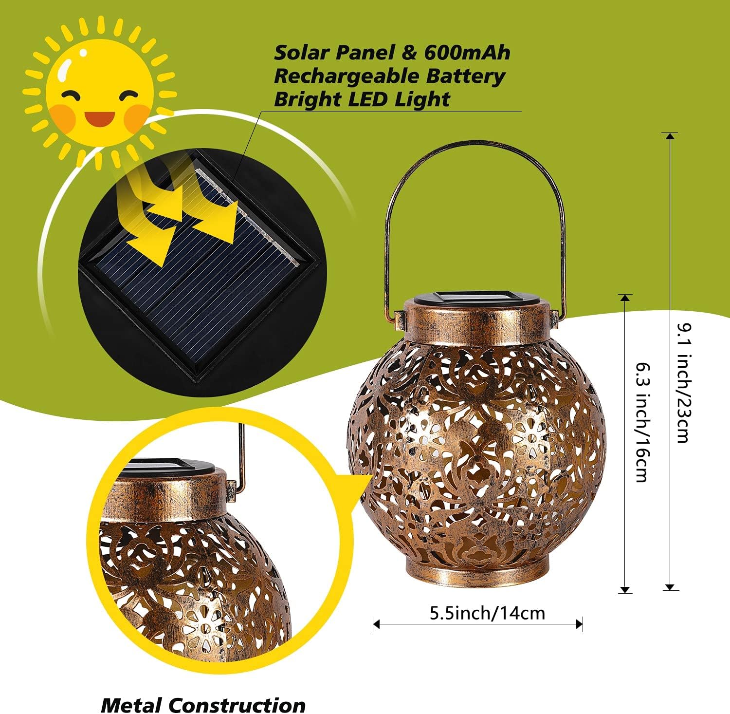 Lanternes solaires marocaines, - Outdoor Lighting Under Pergola avis et prix