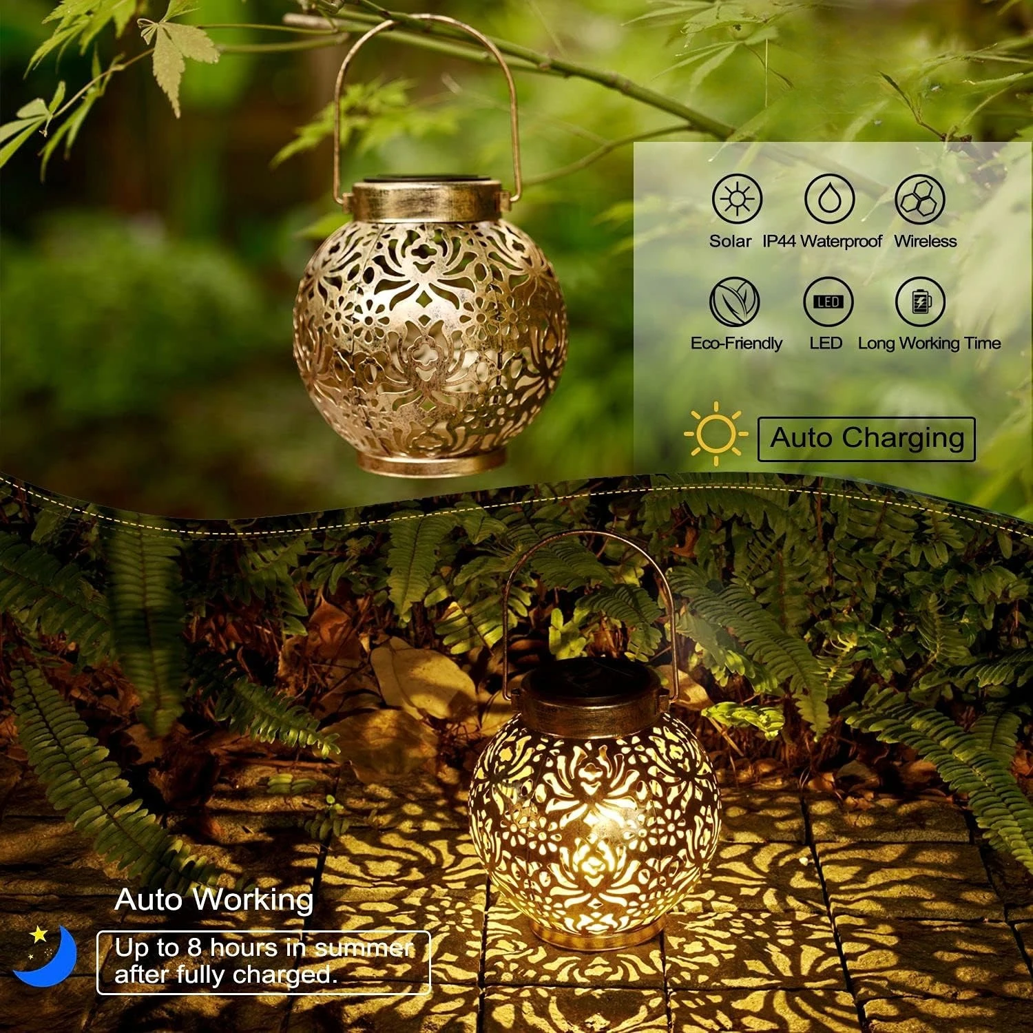 Lanternes solaires marocaines, - Outdoor Lighting Under Pergola avis et prix