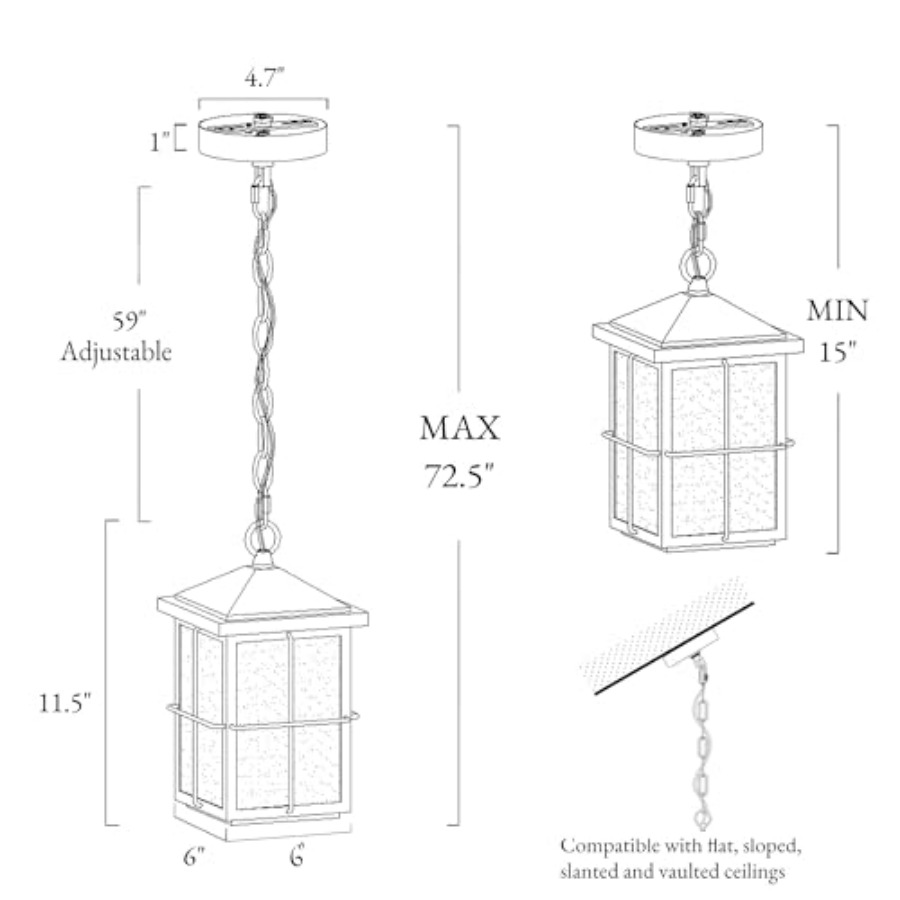 Luminaire suspendu d'extérieur - Lighting Fixture Outdoor avis et prix