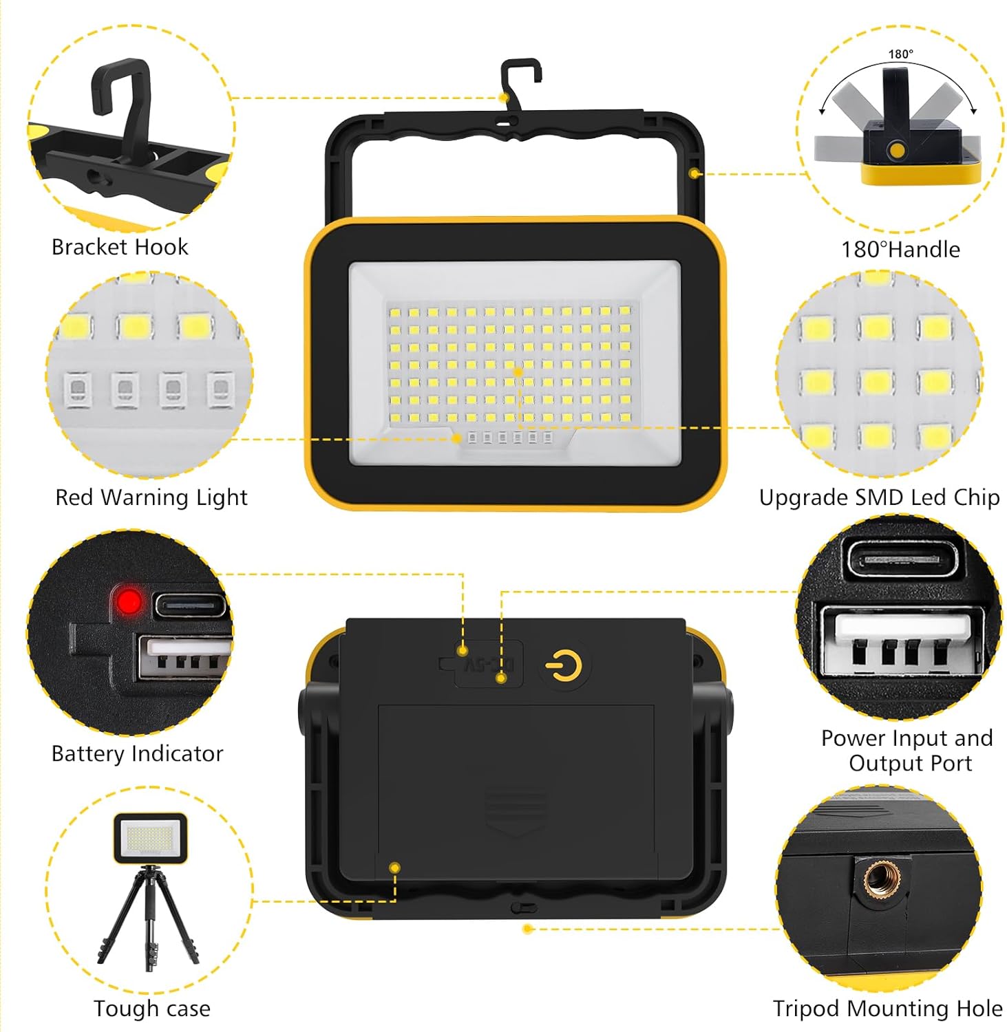 Lampe de travail LED Portable  - Outdoor Lighting Not Working avis et prix