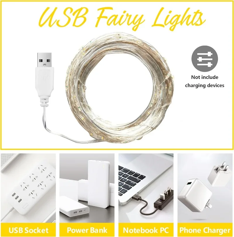 Guirlande lumineuse LED USB en - Outdoor Lighting No Wiring avis et prix