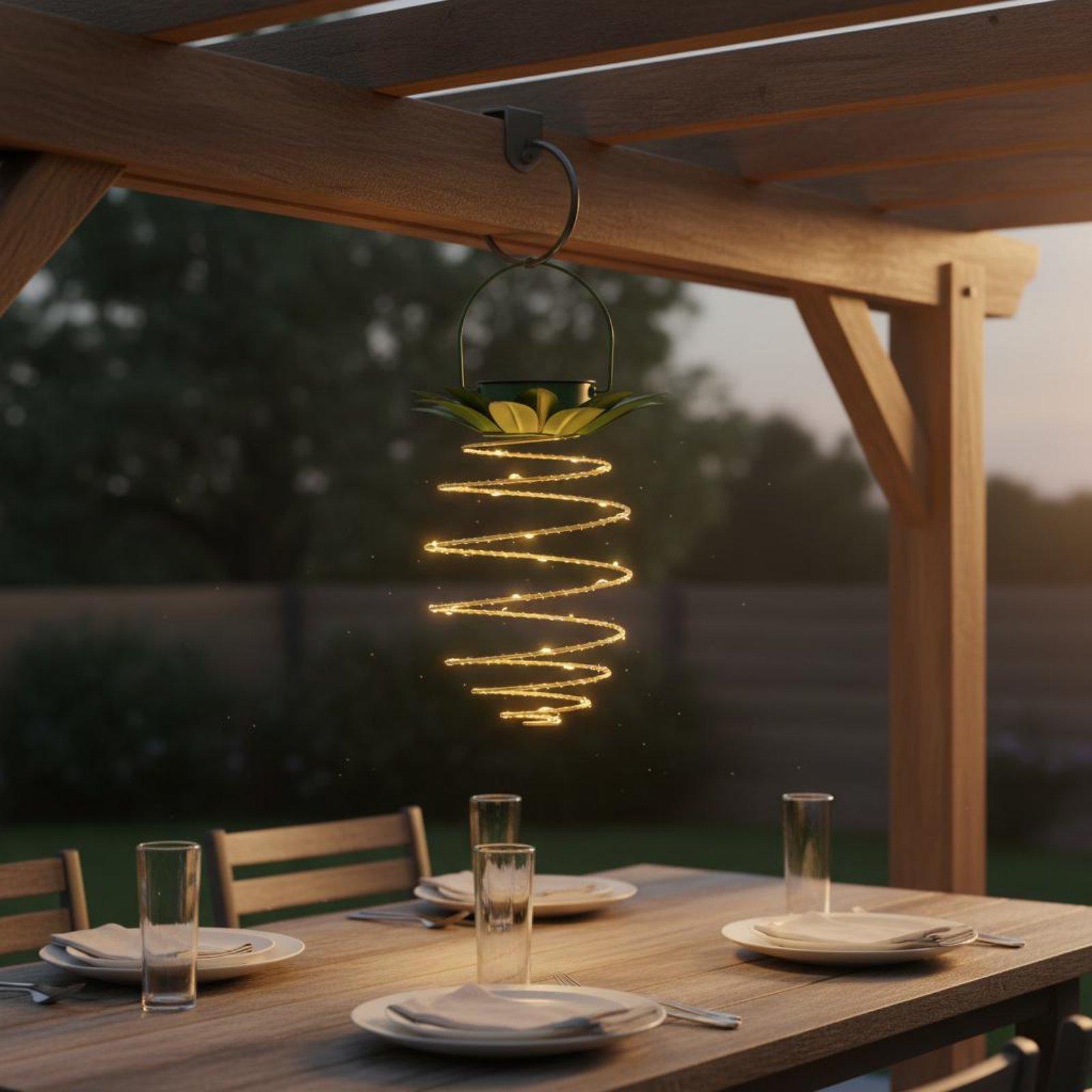 Lampe solaire en forme d'anana - Solar Lantern Hanging avis et prix