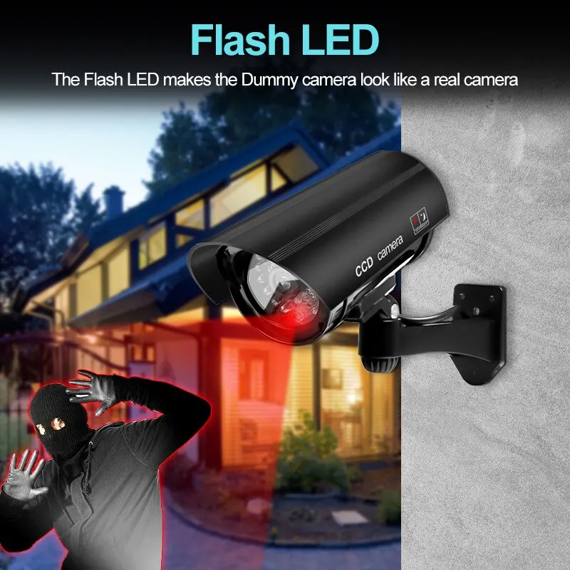 1 caméra de sécurité factice é - Outdoor Lighting No Wiring avis et prix
