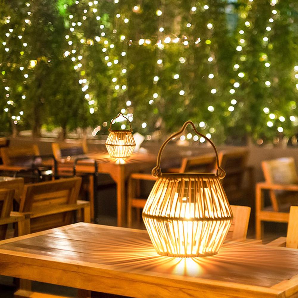 Lanterne solaire en rotin étan - Outdoor Lighting For Backyard avis et prix