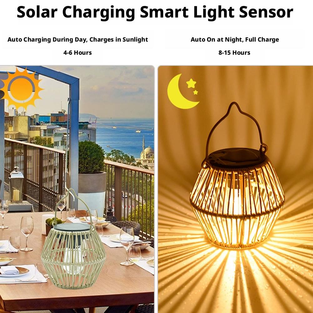 Lanterne solaire en rotin étan - Outdoor Lighting For Backyard avis et prix