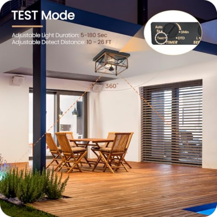 Plafonnier extérieur avec déte - Outdoor Lighting Sensor avis et prix