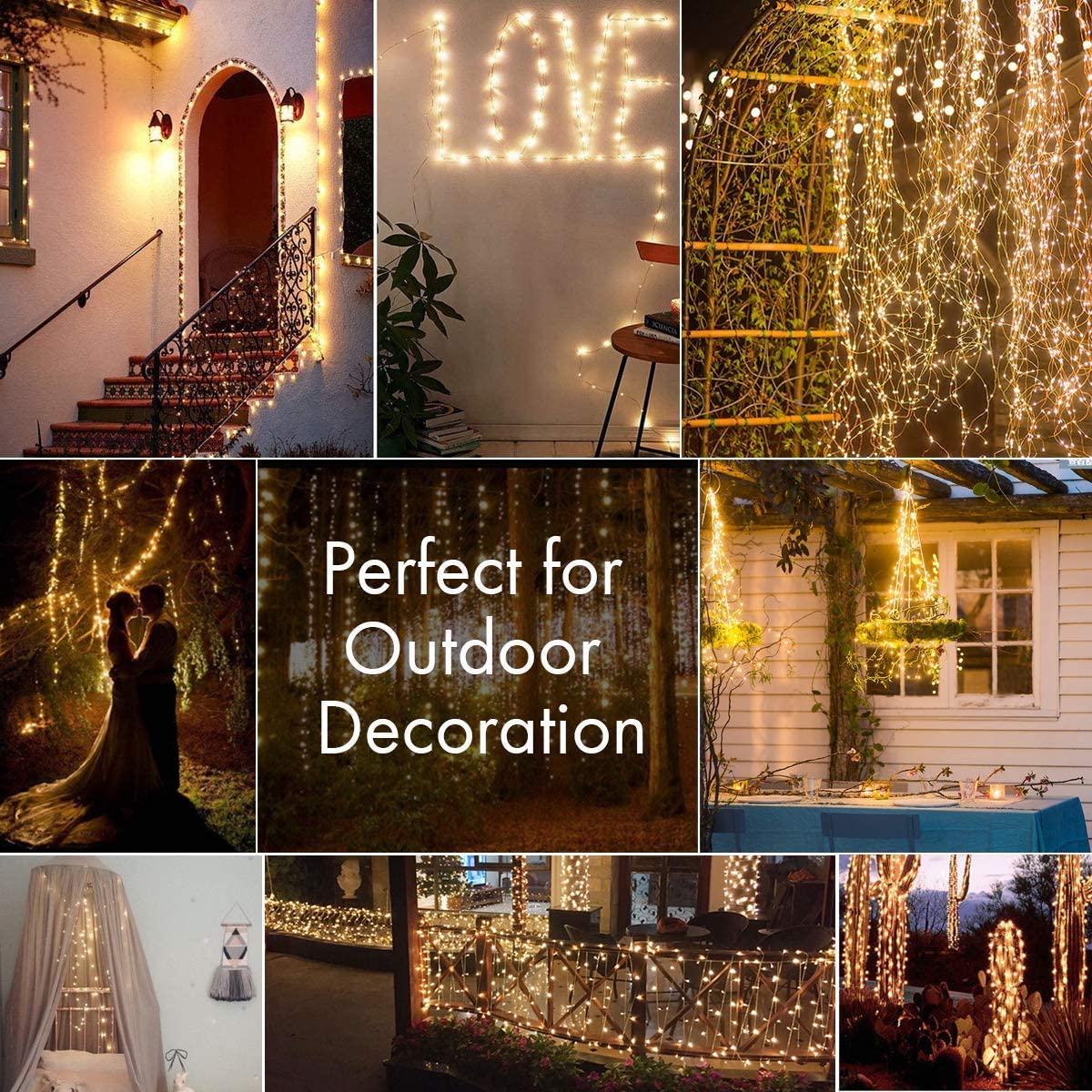 Paquet de 2 guirlandes lumineu - Outdoor Lighting No Wiring avis et prix