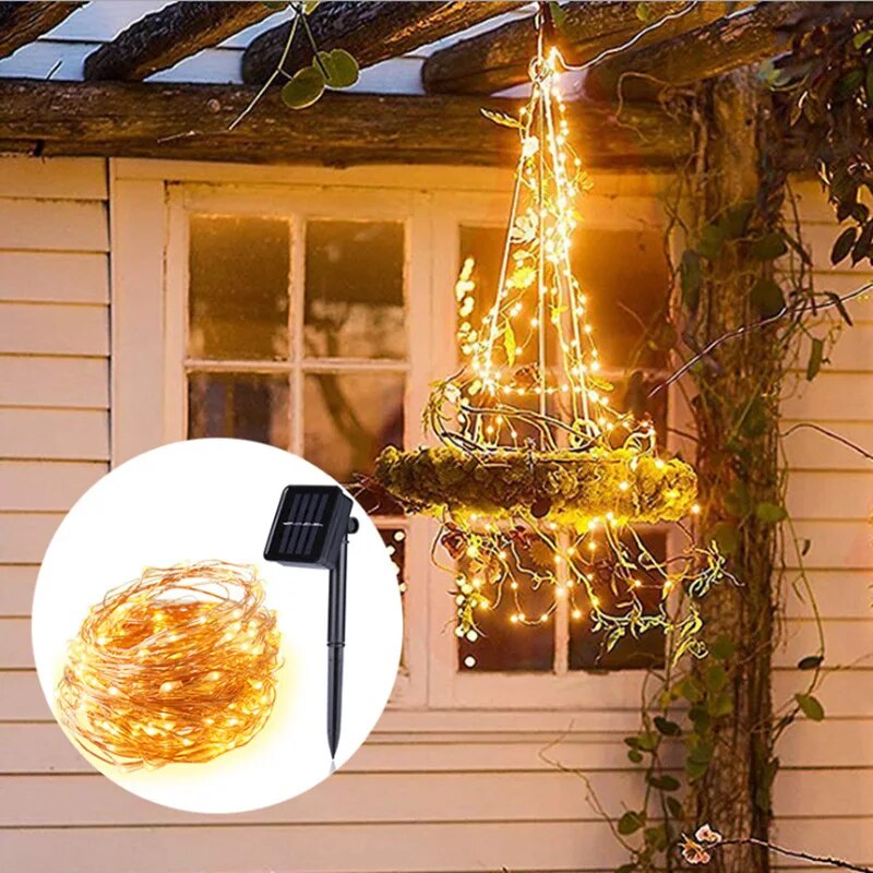Guirxiété lumineuse solaire à  - Outdoor Lighting No Wiring avis et prix