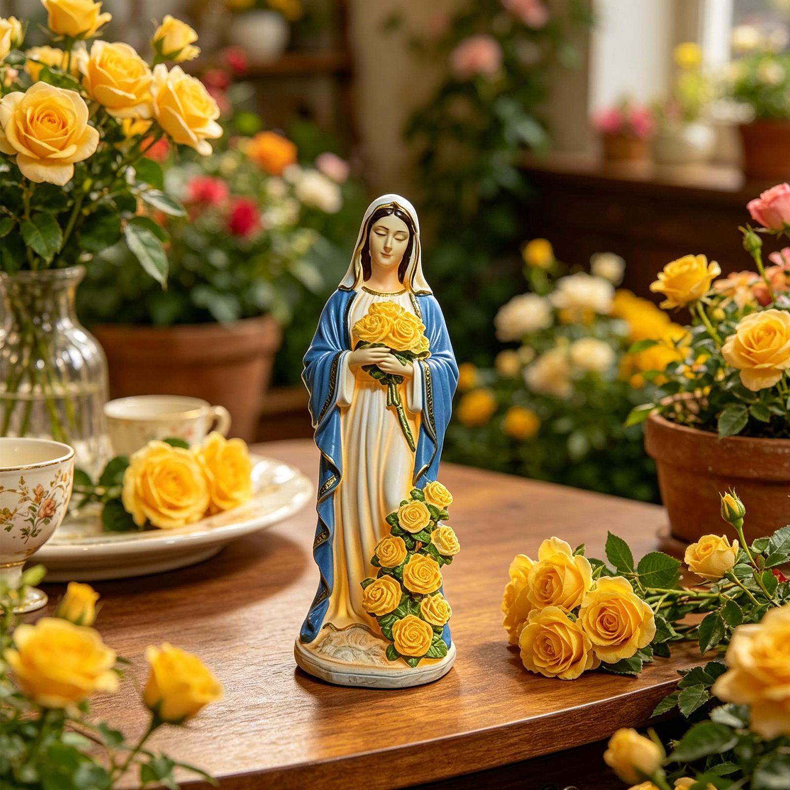 Statue solaire de la Vierge Ma - Outdoor Lighting For Backyard avis et prix