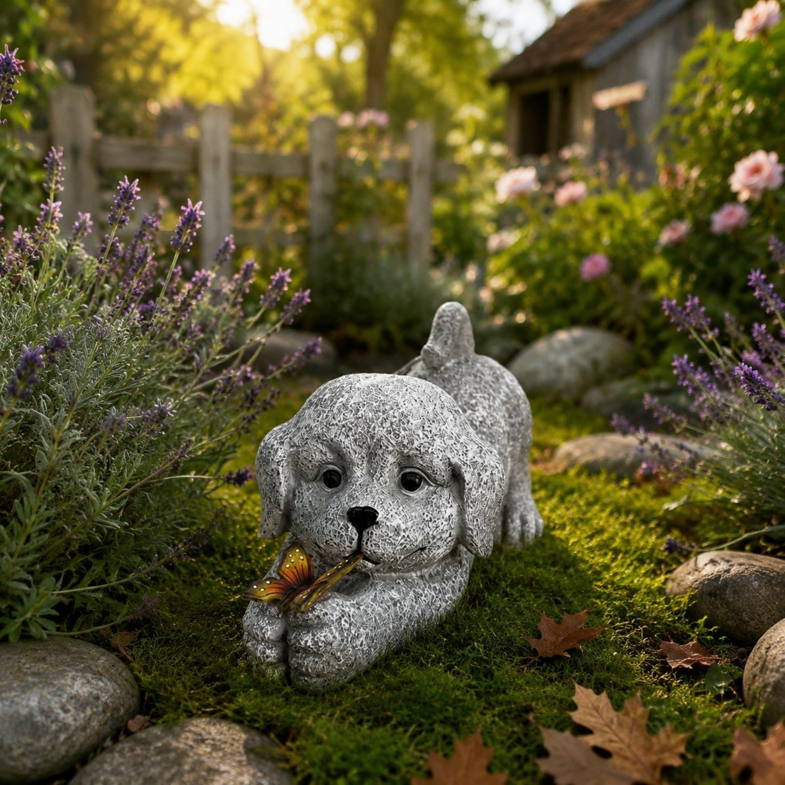 Statue de chien solaire en rés - Outdoor Lighting No Wiring avis et prix