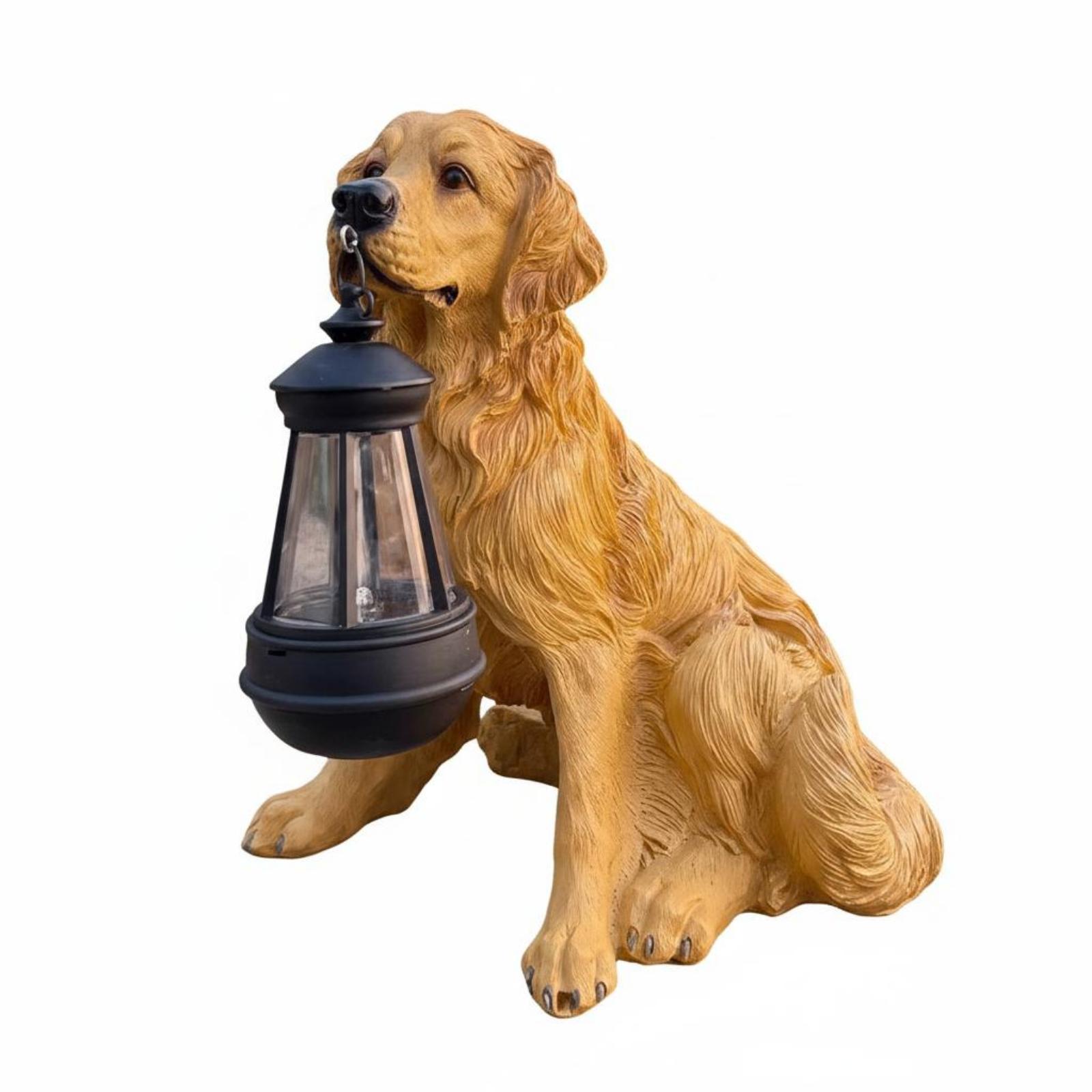 Sculpture de chien en résine d - Solar Lantern Hanging avis et prix